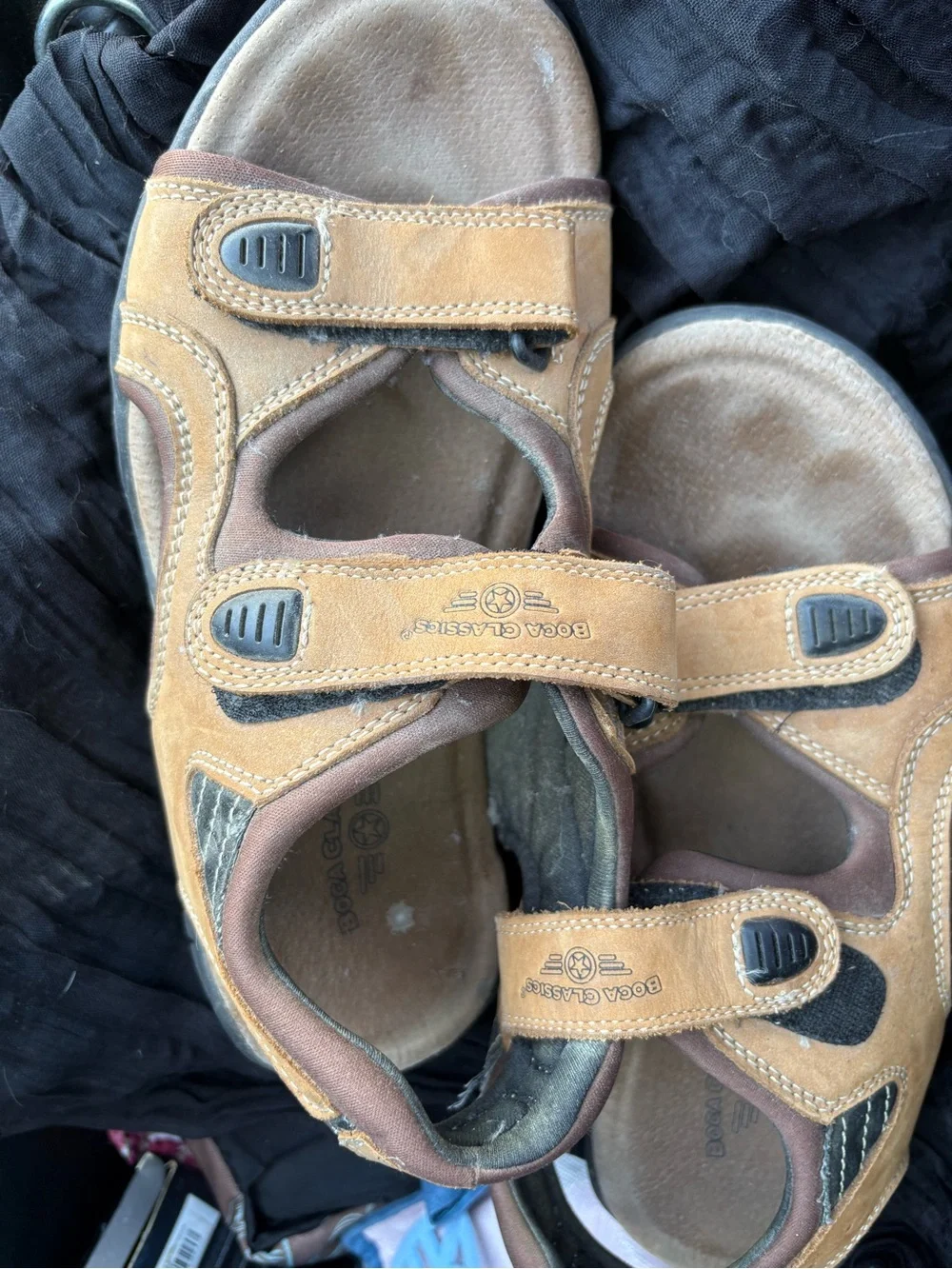 Men’s Brown/Tan Adjustable Outdoor Sandals